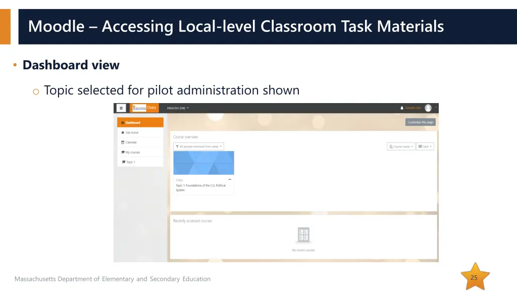 moodle accessing local level classroom task