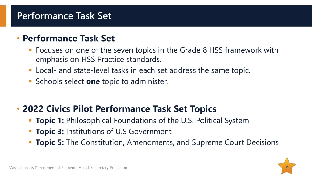 performance task set