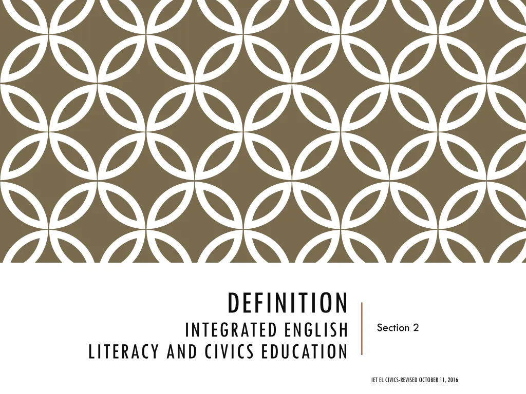 definition integrated english