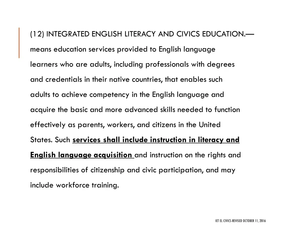 integrated english literacy and civics education 2