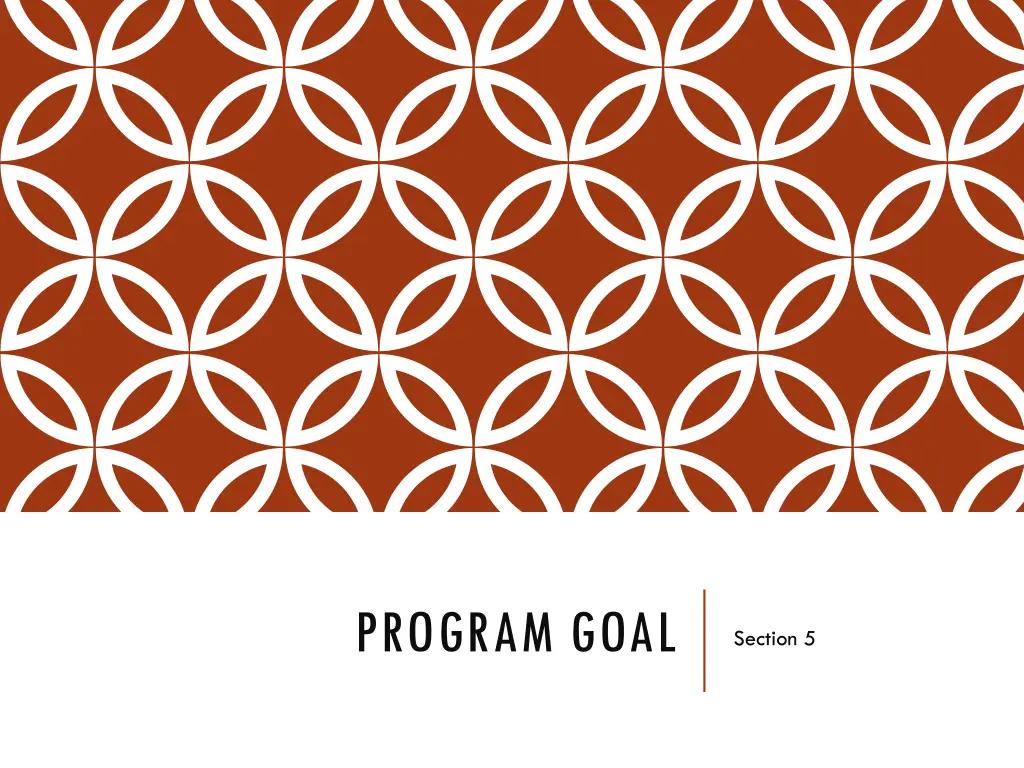 program goal