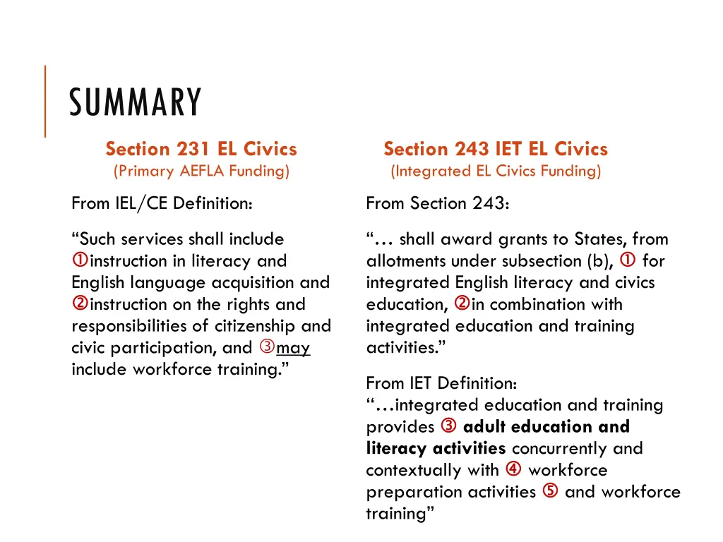 summary part 14 section 231 el civics primary
