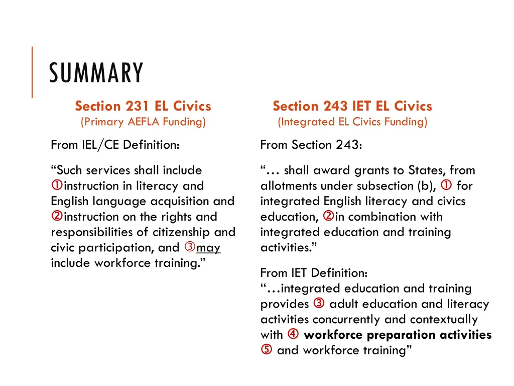 summary part 17 section 231 el civics primary