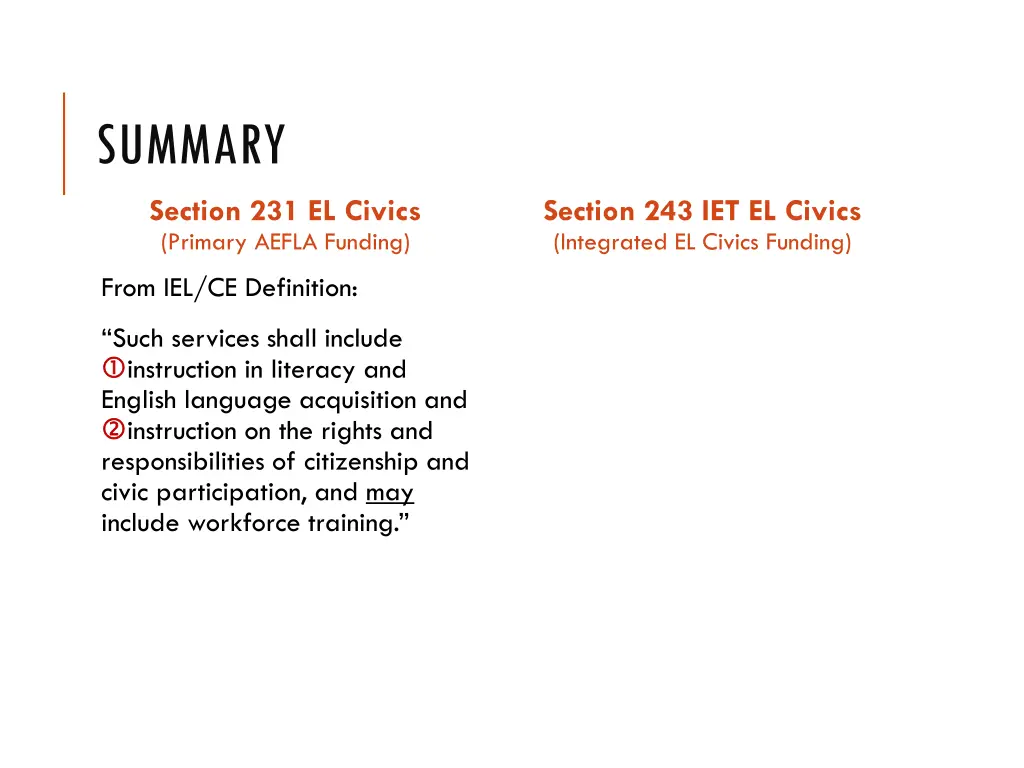 summary part 2 section 231 el civics primary