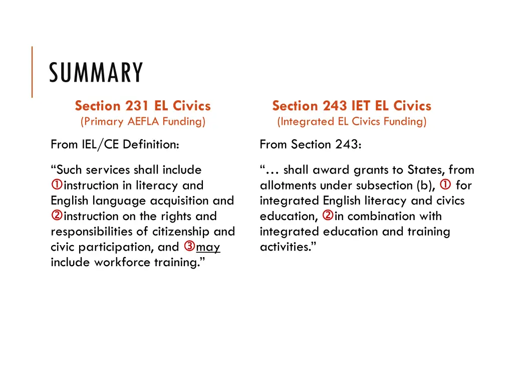 summary part 9 section 231 el civics primary