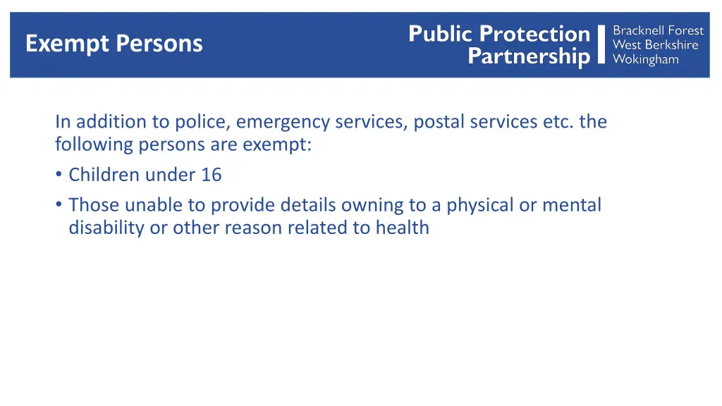 exempt persons