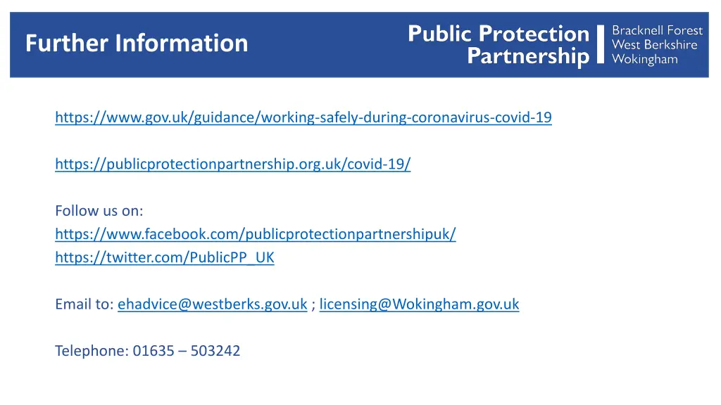 further information
