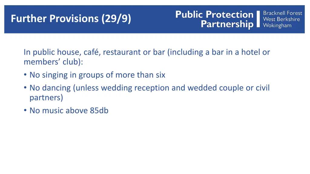 further provisions 29 9