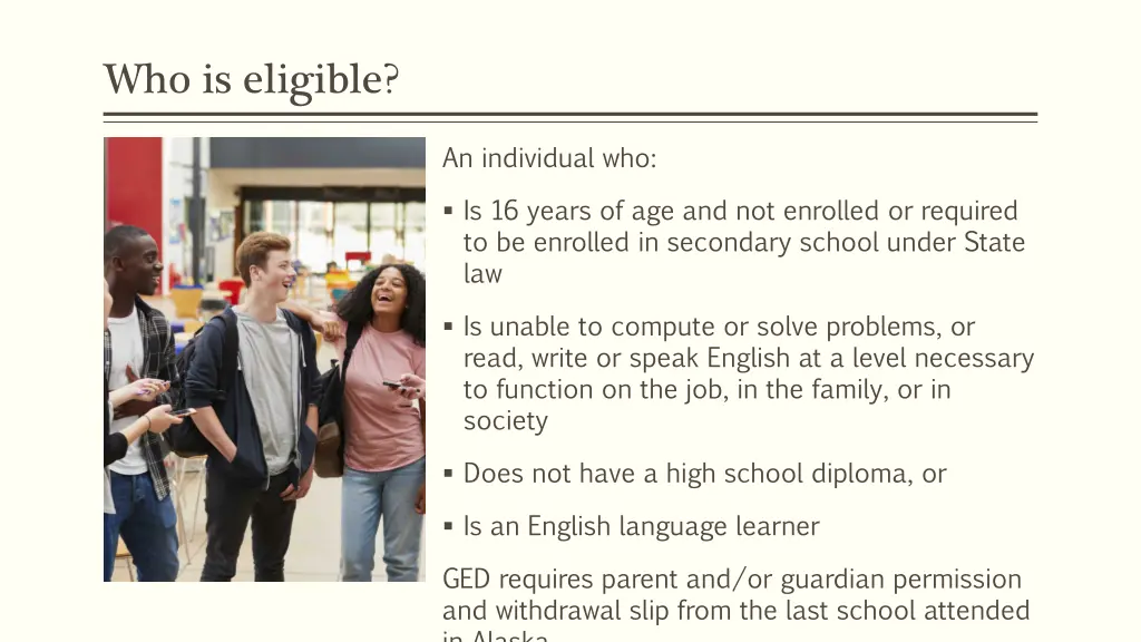 who is eligible