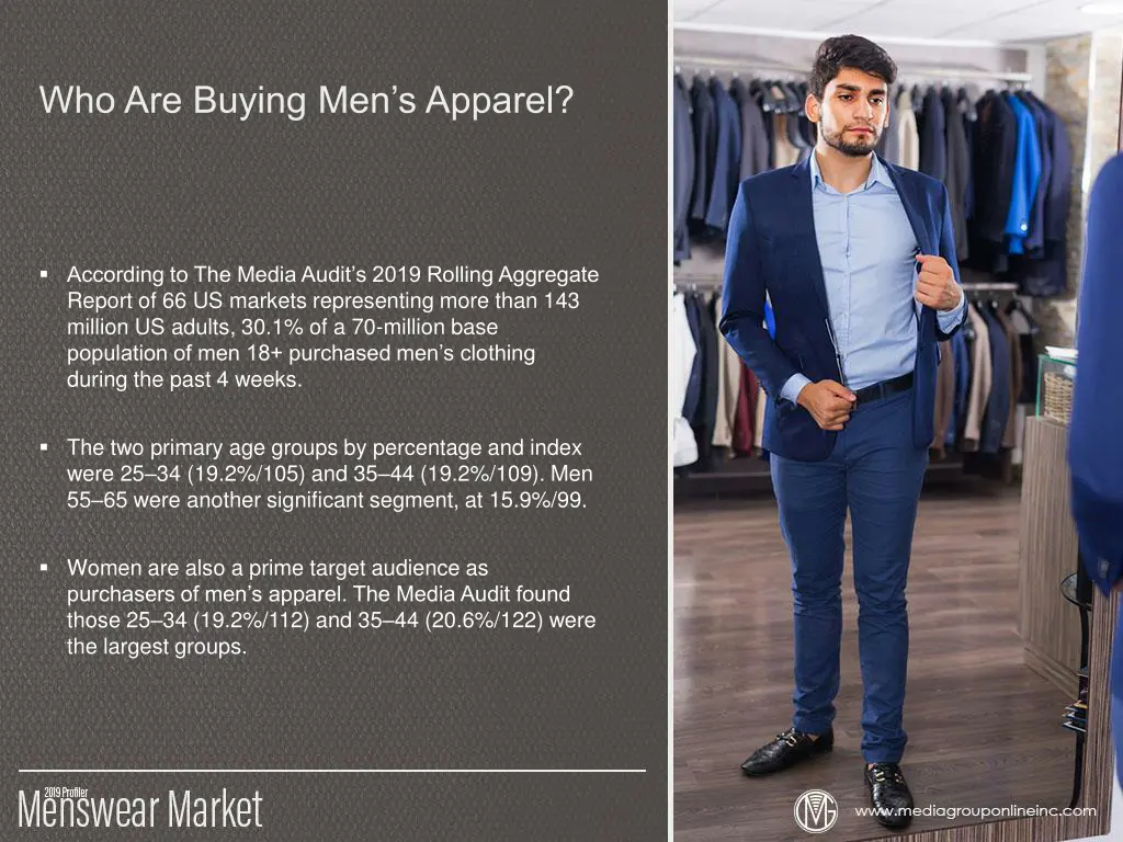 who are buying men s apparel