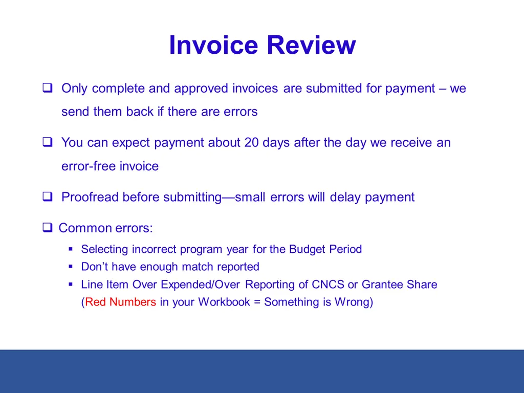 invoice review