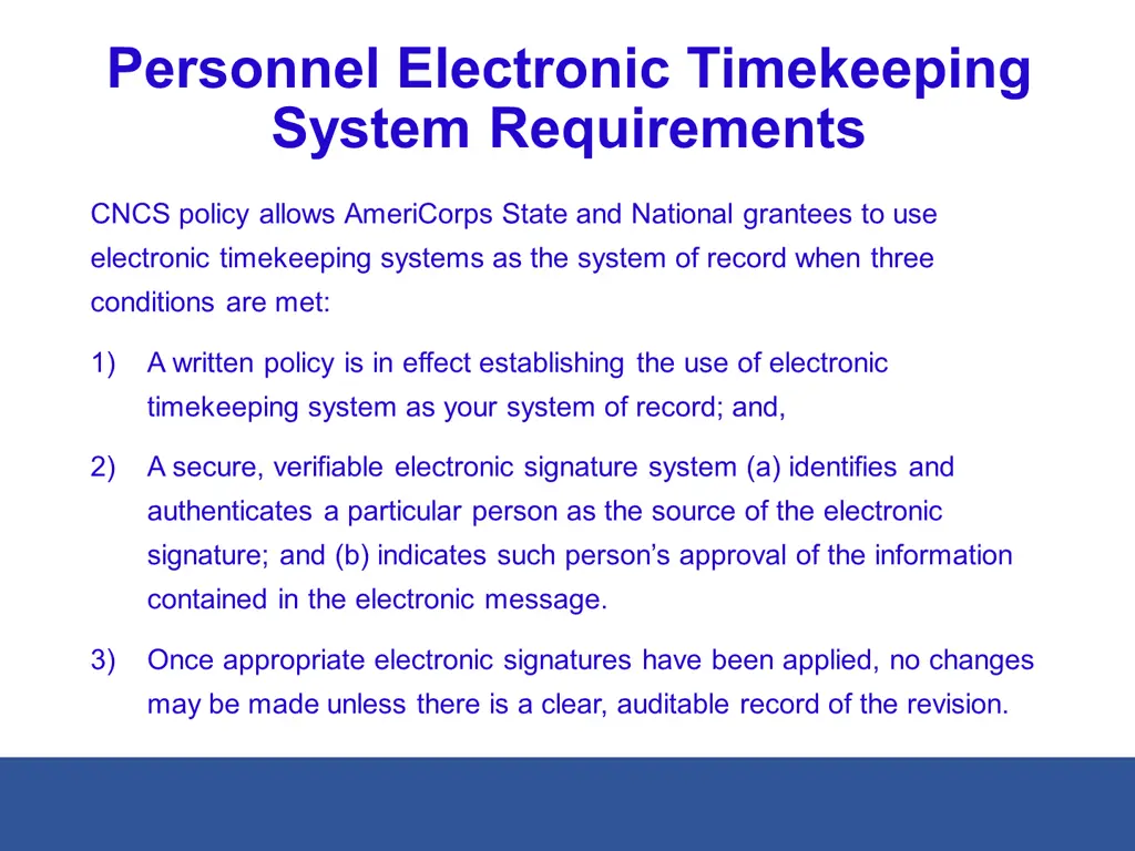 personnel electronic timekeeping system