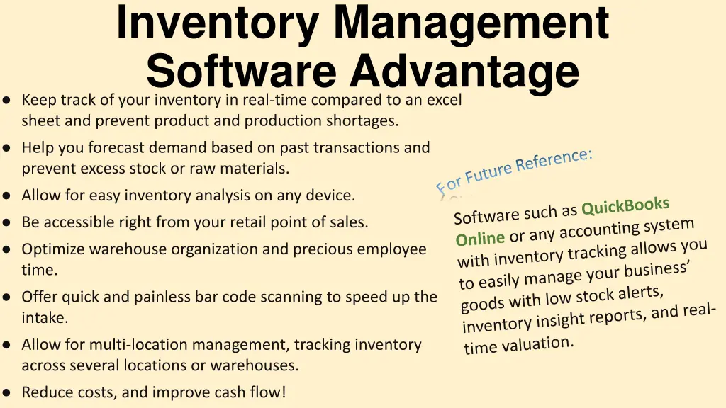 inventory management software advantage keep