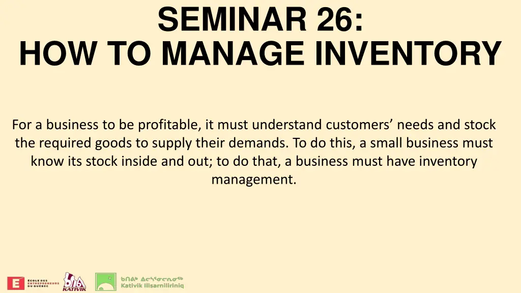 seminar 26