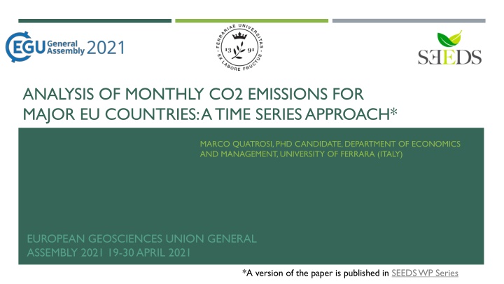 analysis of monthly co2 emissions for major