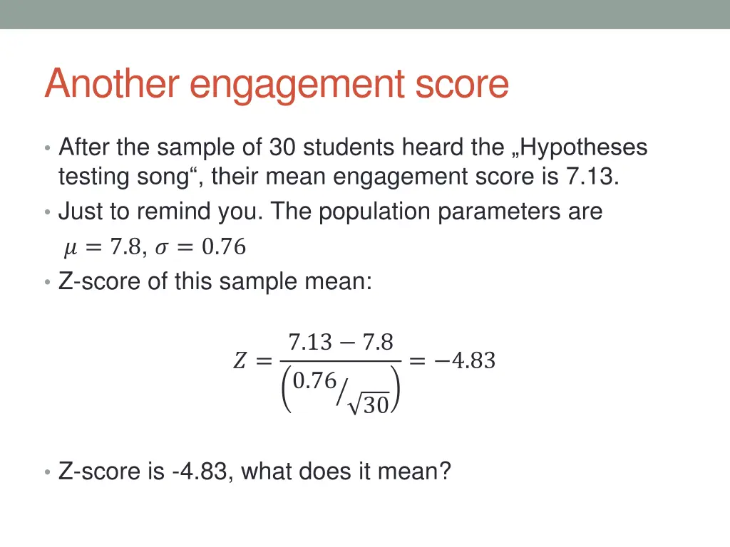 another engagement score