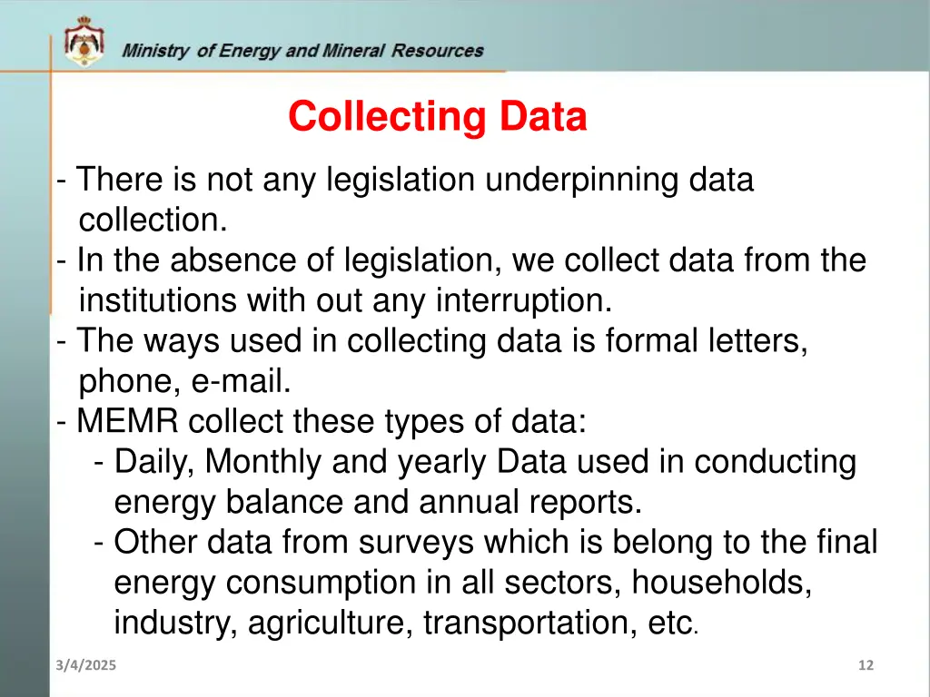 collecting data