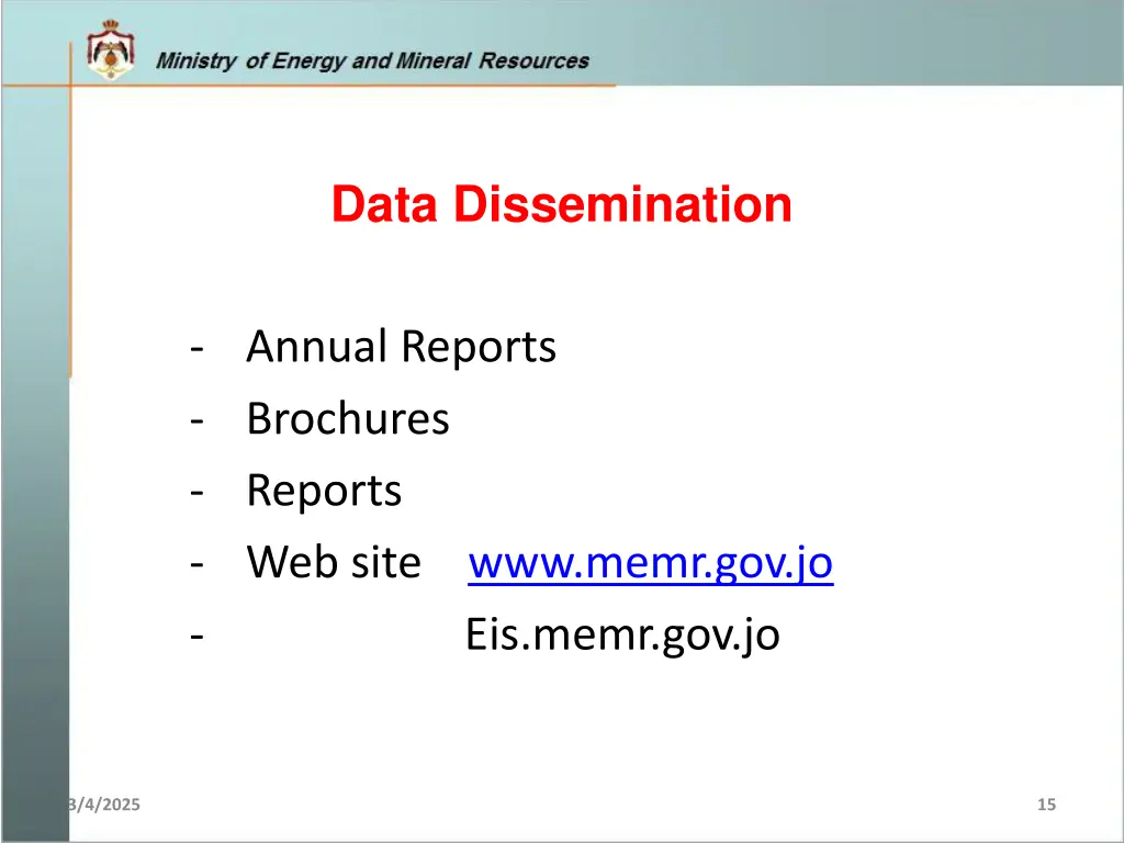 data dissemination