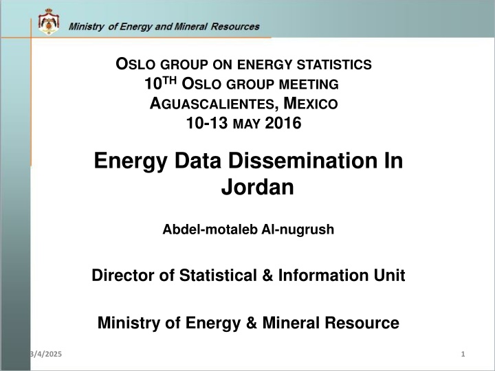o slo group on energy statistics