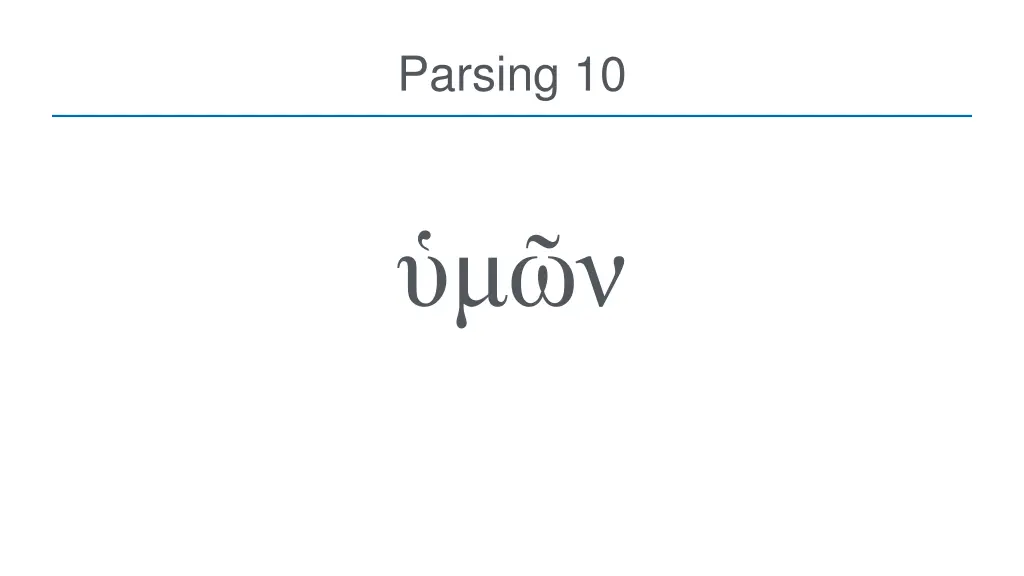 parsing 10