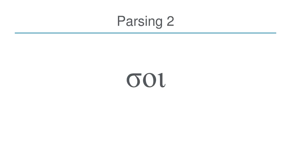 parsing 2