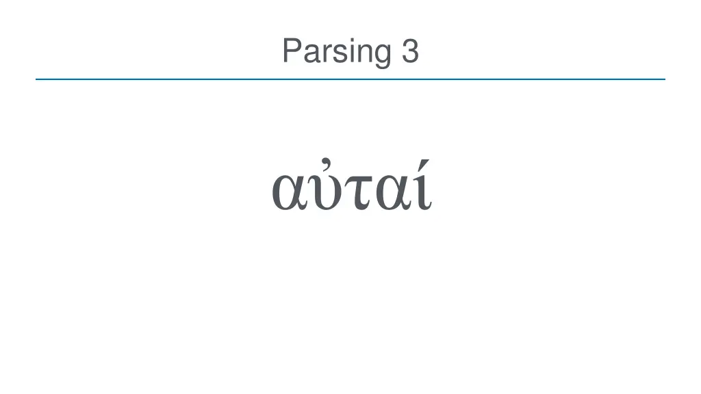 parsing 3
