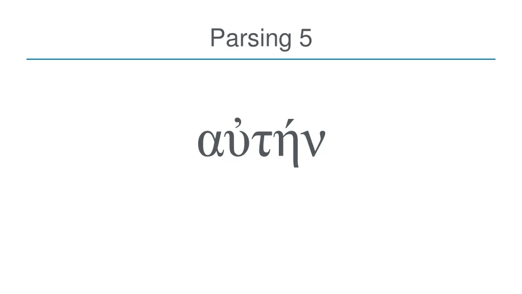 parsing 5