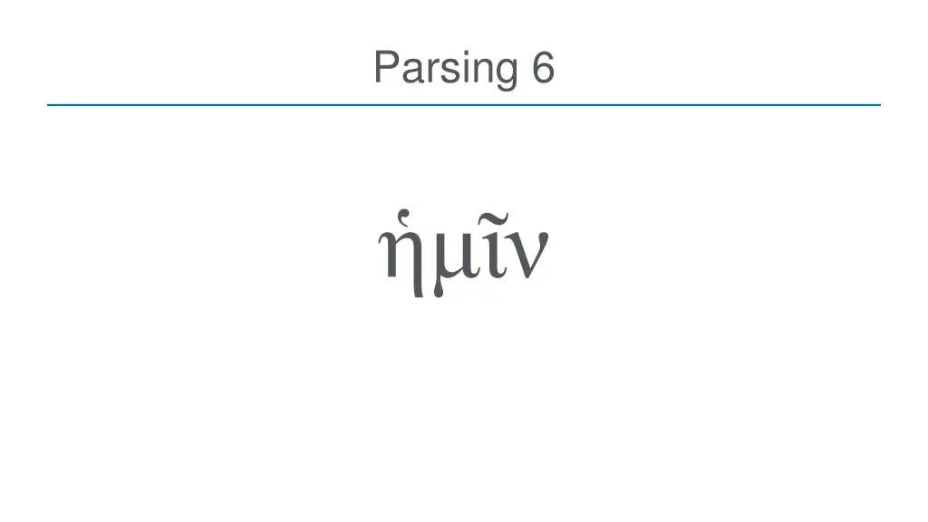 parsing 6