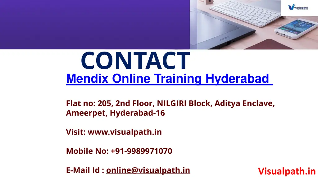 contact mendix online training hyderabad