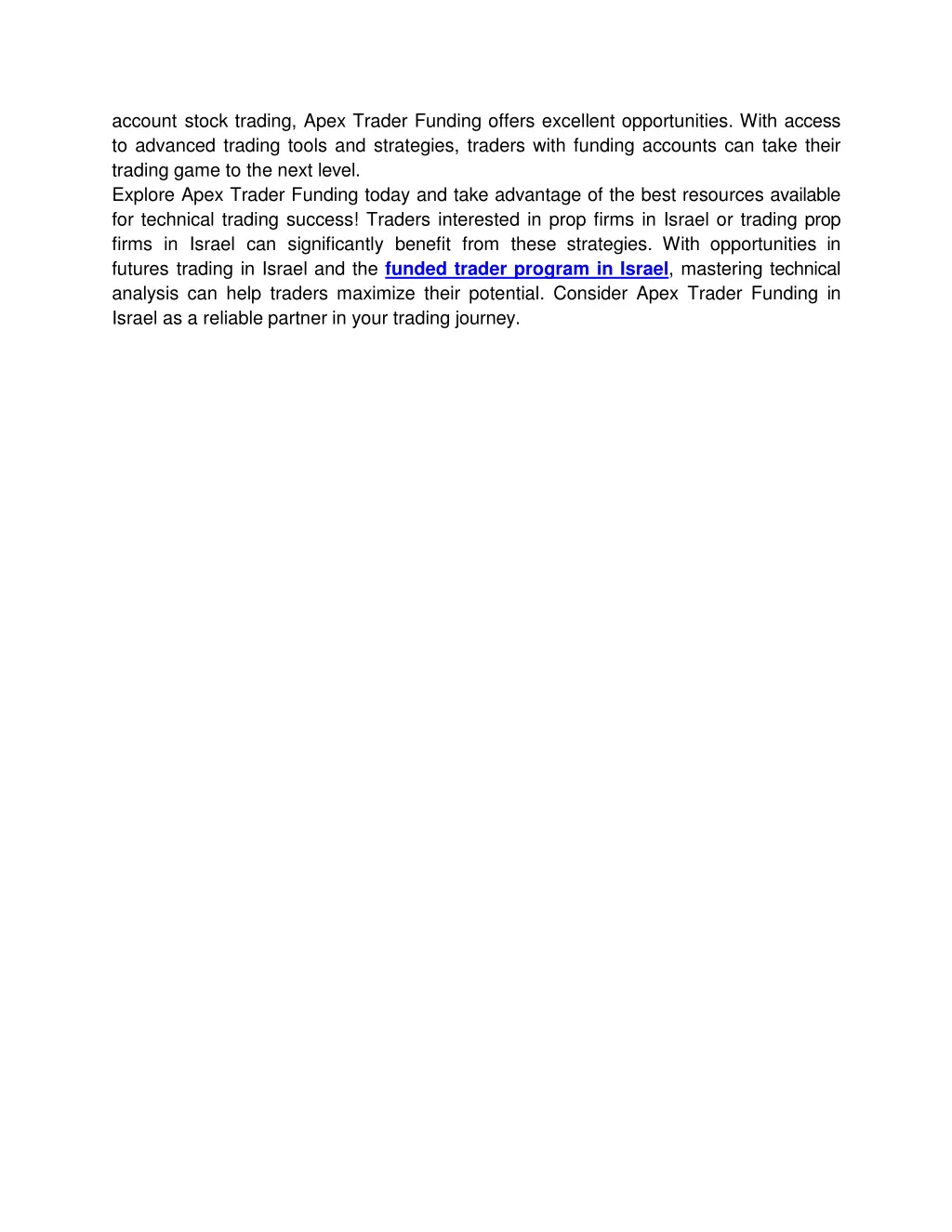 account stock trading apex trader funding offers