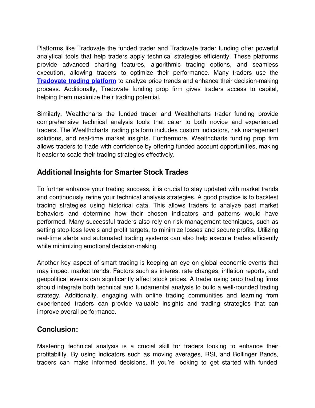 platforms like tradovate the funded trader