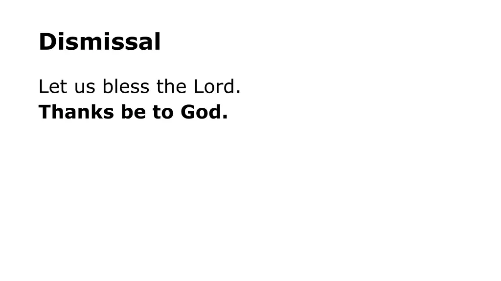 dismissal