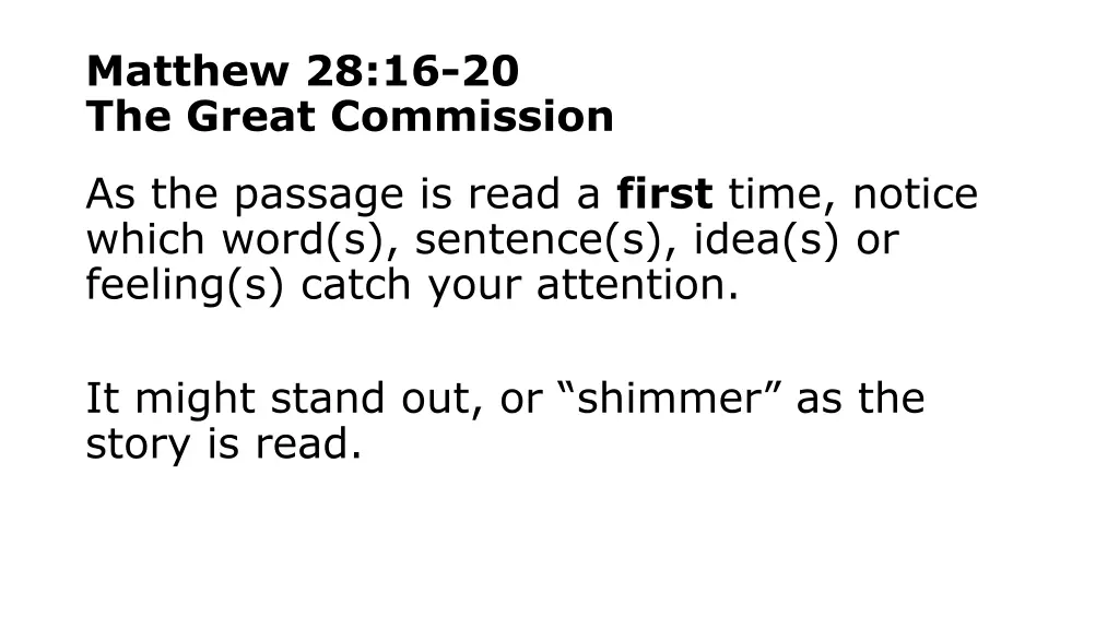 matthew 28 16 20 the great commission