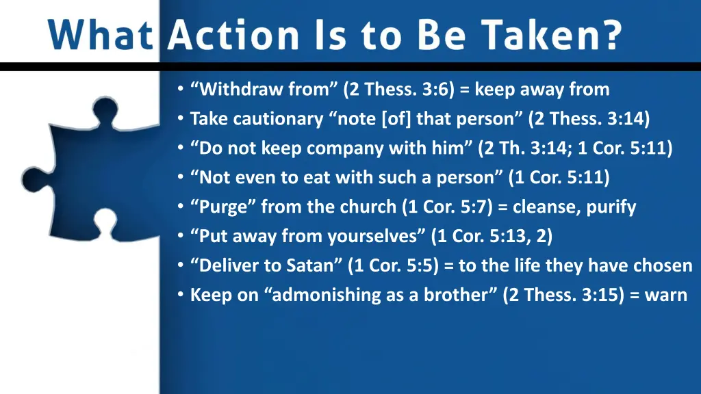 withdraw from 2 thess 3 6 keep away from take