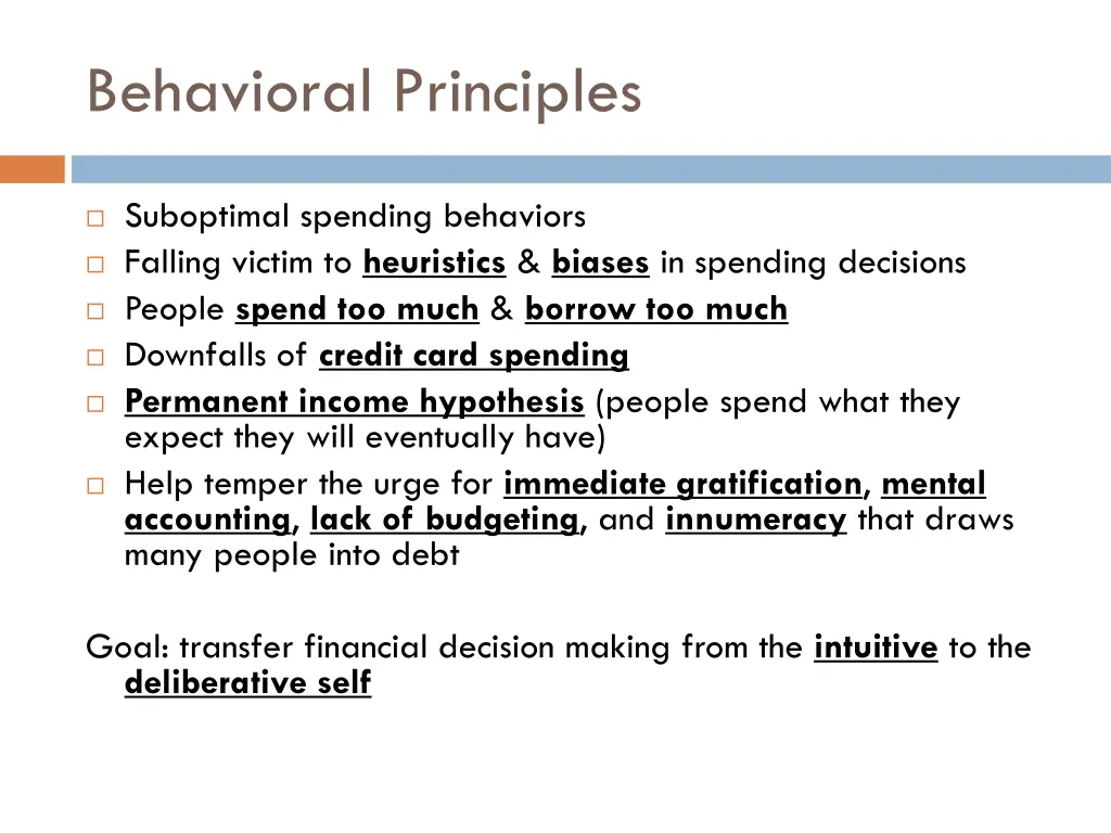 behavioral principles