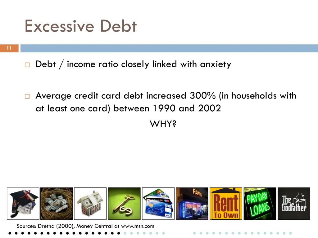 excessive debt