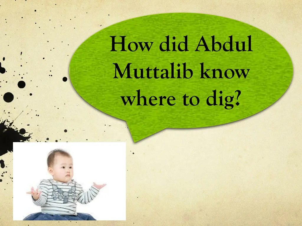 how did abdul muttalib know where to dig