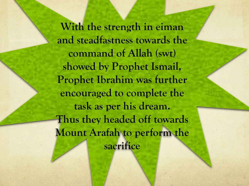 with the strength in eiman and steadfastness