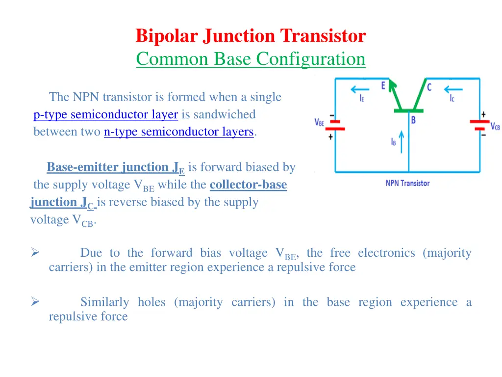 bipolar junction transistor common base 1