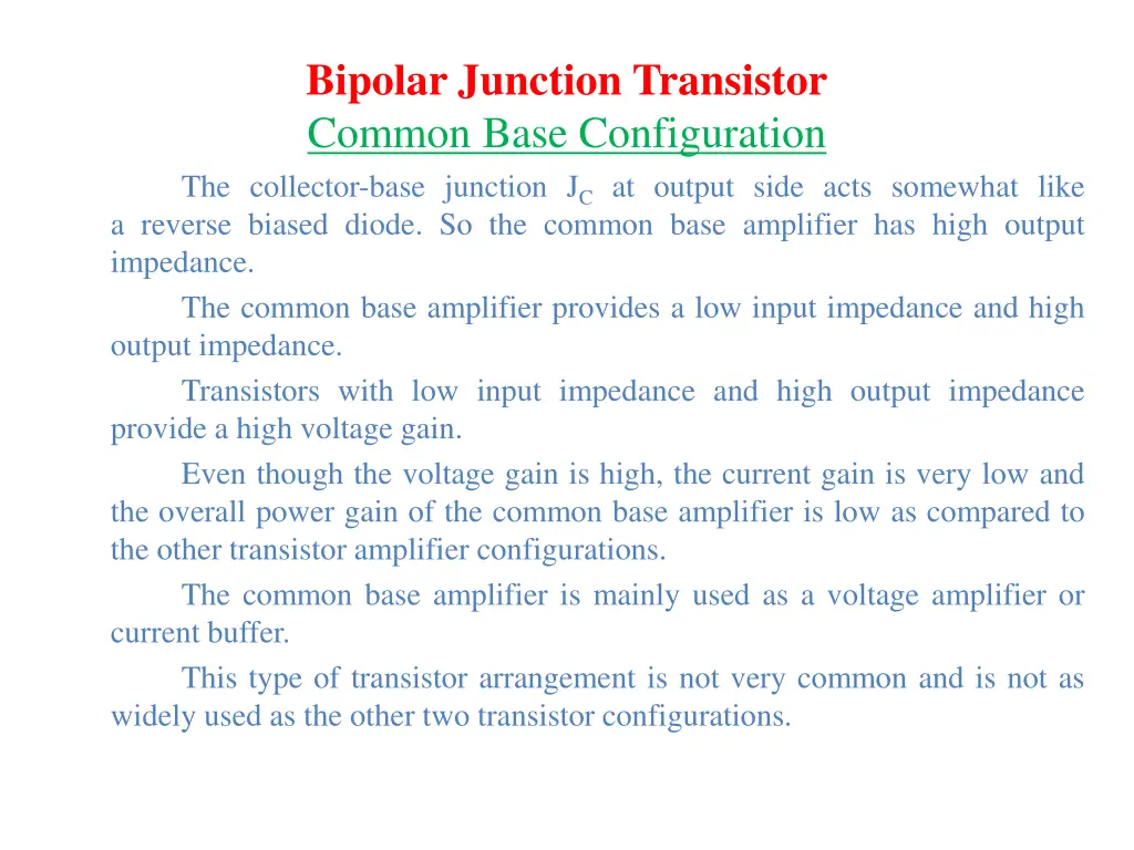 bipolar junction transistor common base 5