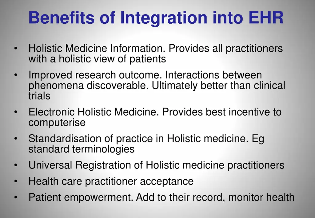 benefits of integration into ehr