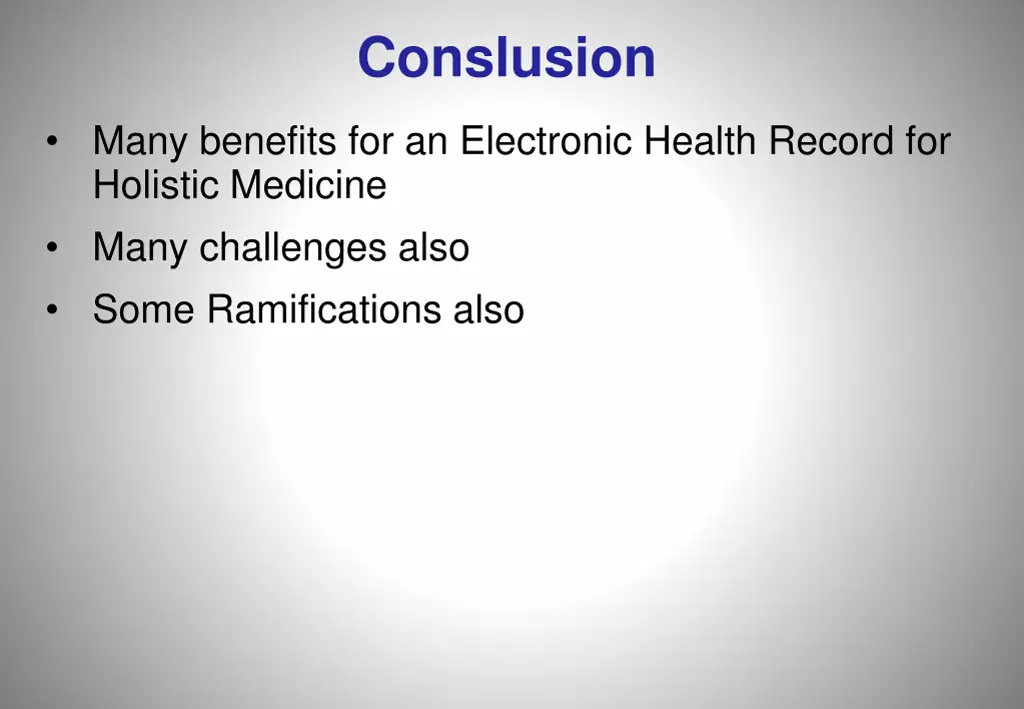 conslusion