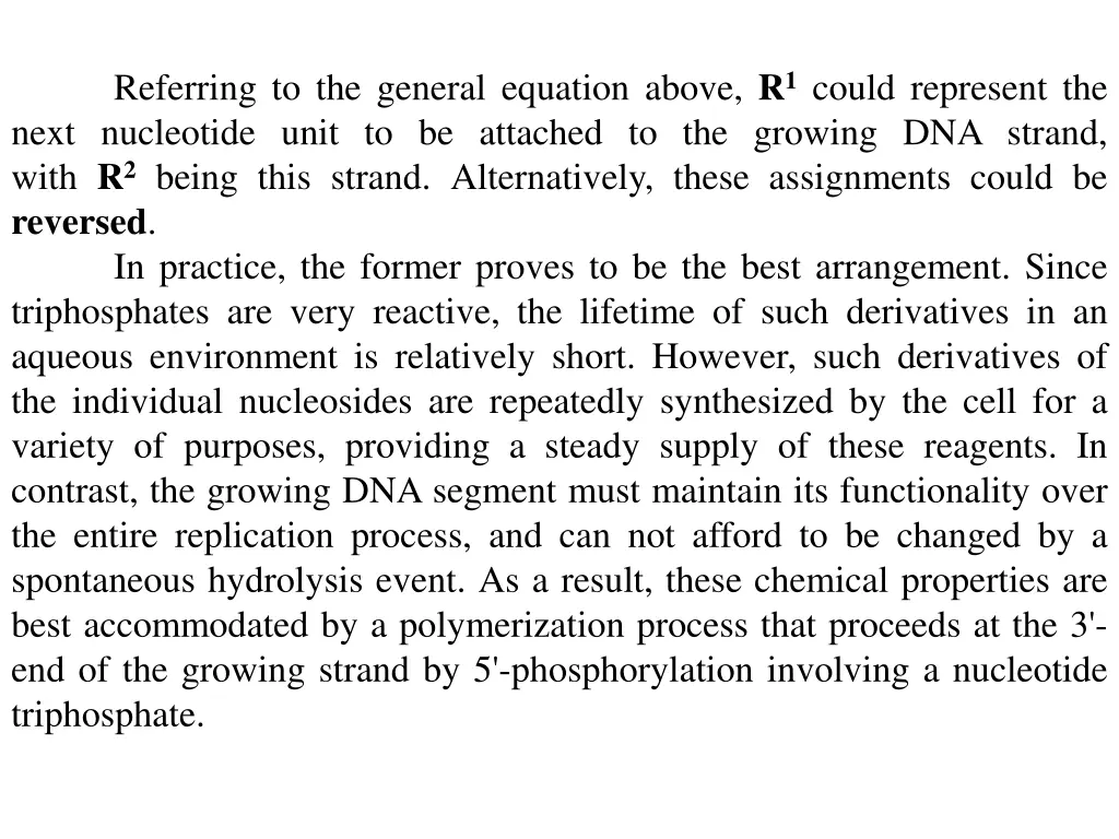 referring to the general equation above r 1 could