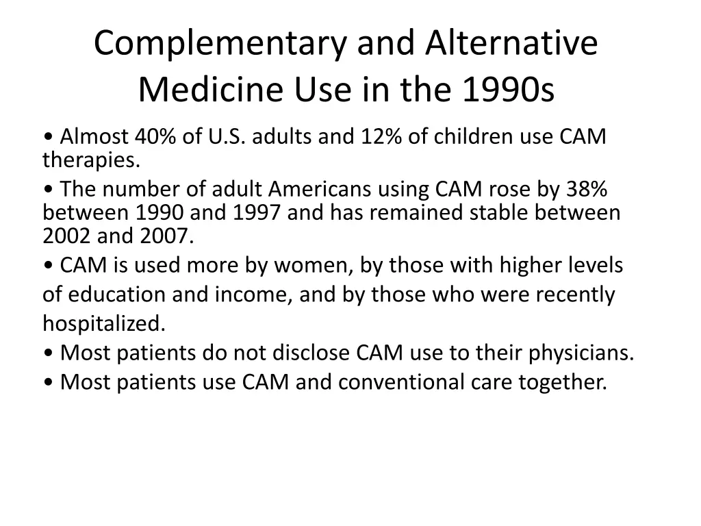 complementary and alternative medicine 1