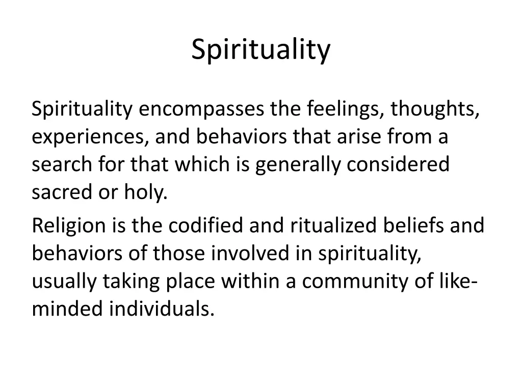 spirituality
