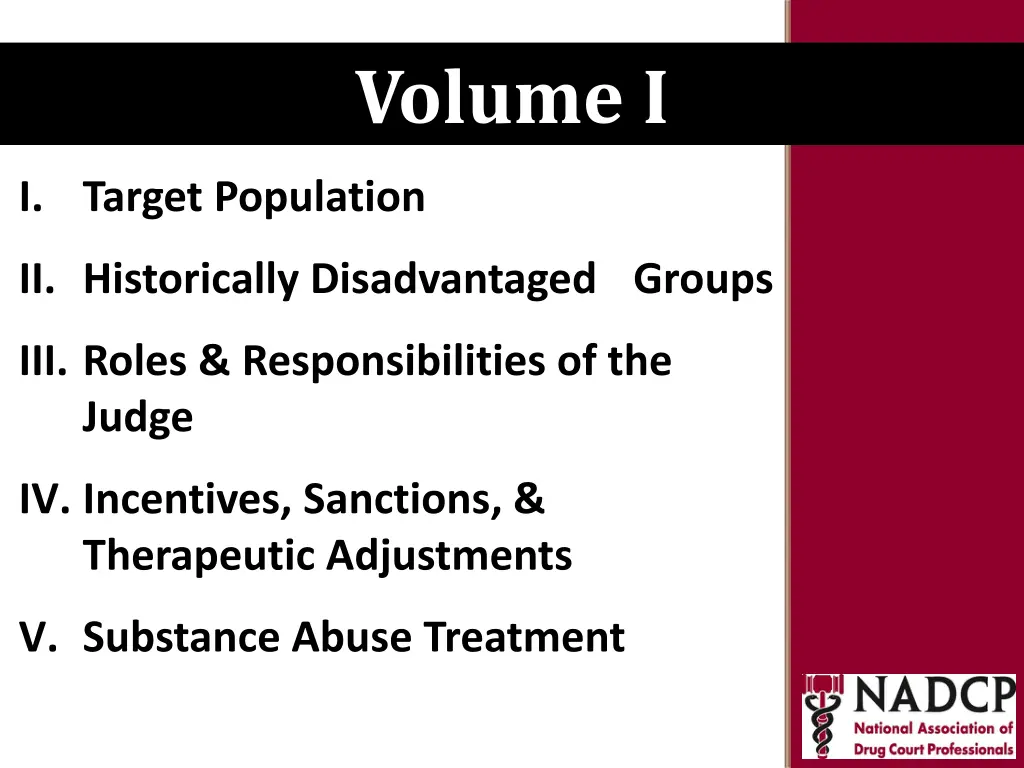key moments in nadcp history volume i