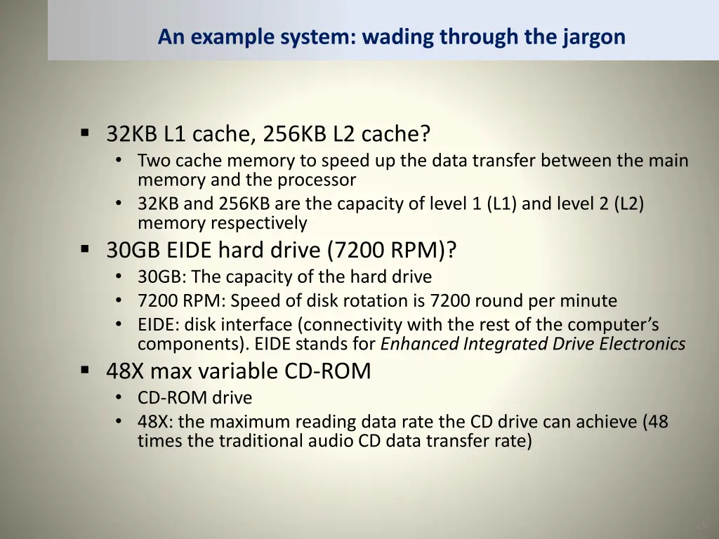an example system wading through the jargon 4