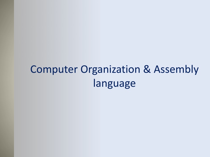 computer organization assembly language