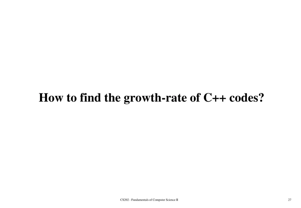 how to find the growth rate of c codes