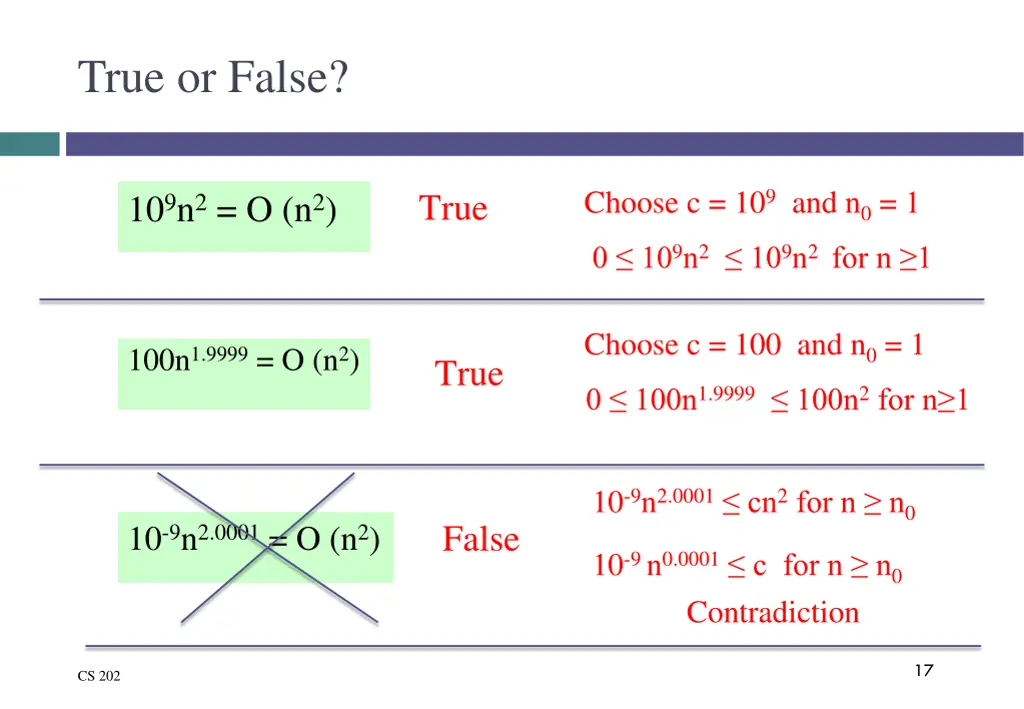 true or false